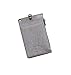 ID Card Badge Holder Unisex Zipper Pocket Credit Card Case Purse Wallet with Lanyard Neck Strap (Light Gray)