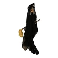 Haunted Hill Farm 4.3 ft. Hanging Light-up Witch Halloween Prop | Multi-Color Eyes | Battery-Operated | Halloween Decoration | Touch Activated | HHWITCH-24HLS Haunted Hill Farm 4.3 ft. Hanging Light-up Witch Halloween Prop | Multi-Color Eyes | Battery-Operated | Halloween Decoration | Touch Activated | HHWITCH-24HLS