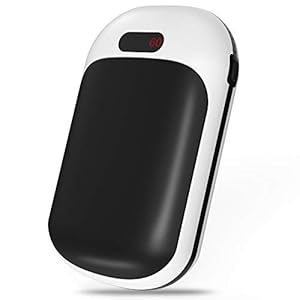 Fitfirst Draagbare handwarmer, 10.000 mAh USB oplaadbare elektrische zakhandwarmer Power Bank oplader dubbelzijdig 3…