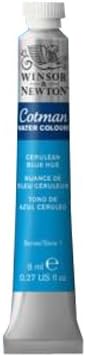 SG Education COT 0303139 Cotman Watercolour Tube, 8 mL, S1, Cerulean Blue