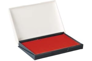Veltec Premium Quality Felt Rubber Stamp Ink Pad, 2-3/4" x 4-3/8", Durable Lightweight (Red)