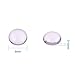 50pcs 8mm Half Round Flat Back Clear Glass Dome Cabochons for Photo Pendant Craft Jewelry Making