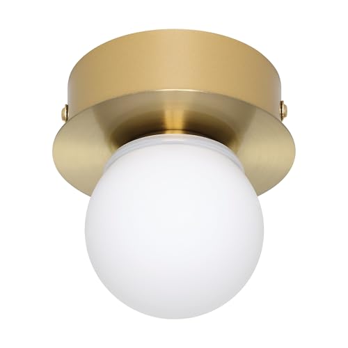 EGLO LED Deckenleuchte Mosiano, kleine Badezimmer Deckenlampe in Kugelform