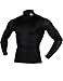 ARMEDES Men's Compression Quick Dry Baselayer Work Out Mock Long Sleeve T-Shirt