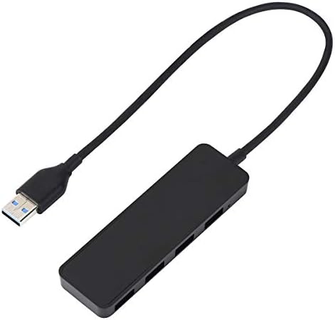 Odessa Powered USB hub 4-Port USB 3.0 Hub with One 5V/2.4A Charging Port for Mac OS X 10.9 Above, Windows, Android, USB Flash Drives,Card Reader, Printer,Mobile HDD (Black)