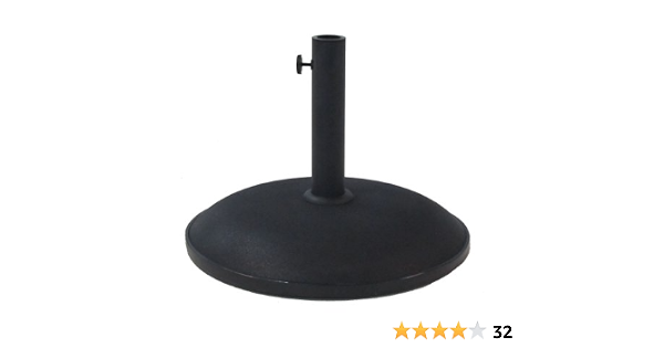 Amazon Com Paradise Cushions 55 Pound Umbrella Cement Base Black Patio Umbrella Bases Garden Outdoor
