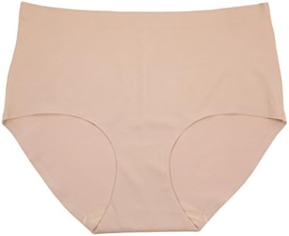 Women's Laser Cut Firm Control Briefs - beige - XL
