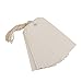 JAM PAPER Gift Tags with String - Medium - 4 3/4 x 2 3/8 - White - 10/Pack