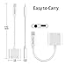 2 in 1 Adapter for iPhone 3.5 mm Headphone Jack Adapt with Cantle iPhone Aux Adapter/iPhone Charging Adapter for iPhone Xs, XS Max, XR, 7/8 Plus and More (White)thumb 4