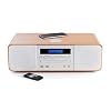 Thomson MIC201IBT HiFi-installatie (CD-speler, radio, MP3, USB), inductielader, houtkleuren en wit