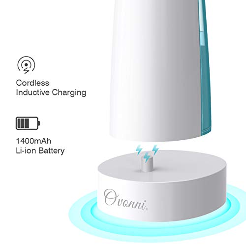 Ovonni Portable Water Flosser Cordless Oral Irrigator For Braces and Teeth, Rechargeable Dental Teeth Cleaner with 5 Jet Tips and 145ML Water Tank, IPX7 Waterproof for Home and Travel - Thumbnail 4