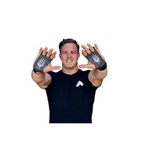 Bear KompleX 3-gaats carbon handgrepen voor gymnastiek, crossfit, pull-up & gewichtheffen, pull-up grips voor meer…
