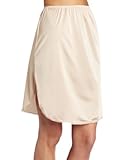 Vanity Fair Women’s Half Slip with Slit, Damask Neutral, Large/30 Inch, Online Clothing Store