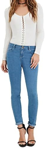 Tooboo Women's Super Skinny Jeans Jeggings Denim Pants