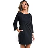 La Blanca womens Long Sleeve Mini Dress Swimsuit Cover Up