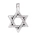 TierraCast Fine Silver Plated Pewter Large Star Of David Pendant 17mm (1)