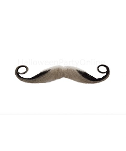100% Human Hair Handlebar Mustache Facial Hipster Viking Blonde Black M2
