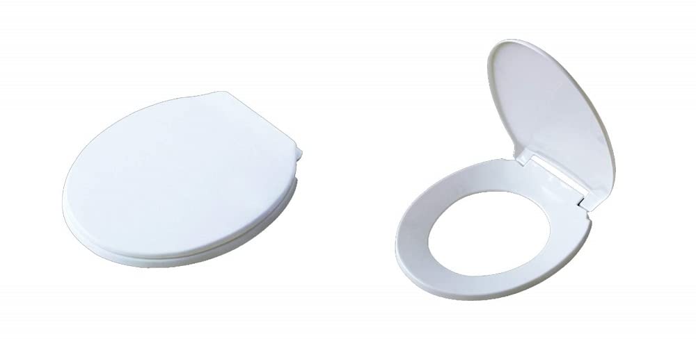 VeeBath Essentials WC White Toilet Seat Slow Soft Closing Toilet Pan Seat Hinges