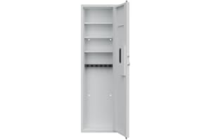 NovaXZ 53" Passwod Touch Panel in-Wall Safe,Hidden Wall Gun Safe for Rifles with Adjustable Shelves,Assembled Storage