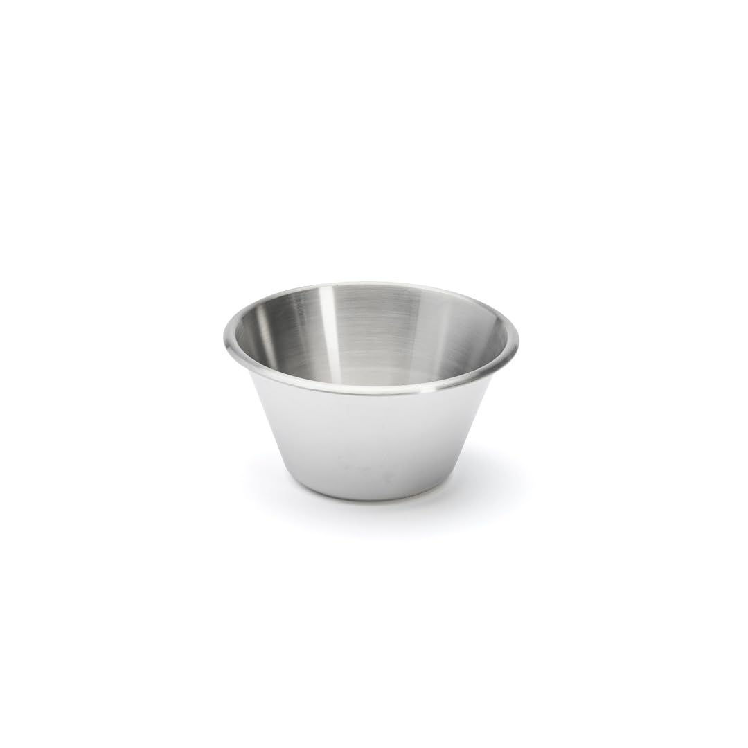 De Buyer Professional - Flat bottom pastry bowl, round opened edge, Diamètre 16 cm