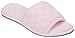 Dearfoams Women's Microfiber Quilted Terry Slippers, Fresh Pink, Medium