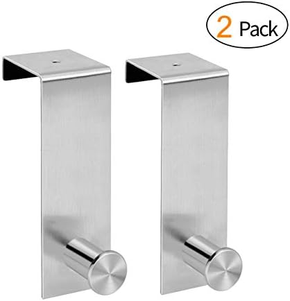 Over The Door Hooks, stainless steel hook, 2 pieces