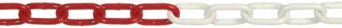 Pewag chain similar to DIN 5685-C, 5 mm, red/white galvanized, 77268