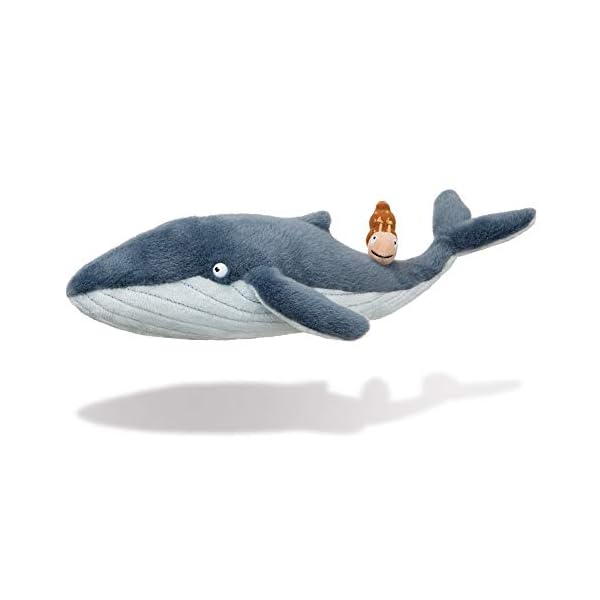 Aurora Snail and The Whale Soft Toy, 61238, 7in, Grey, for Fans of The Book by Julia Donaldson and Axel Scheffler, Blue