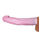 New Ultra-Lifelike Fantasy QXJSY X-Tensions Extender Extension Chastity Extension Cock Sleeves Dick Sock Reusable Condoms for Men 04