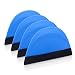 WINJUN 4 Pack Vinyl Wrap Smart Card Felt Squeegee - Scratch Free, Soft, Durable for Auto Window Tint Tool Wallpaper Tool (Blue)