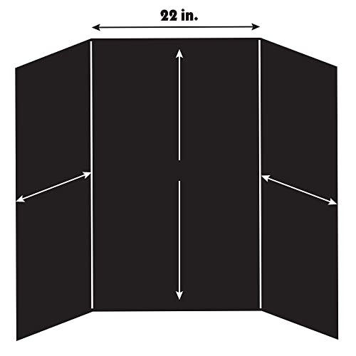 ArtSkills Trifold Foam Display Board, 44x36Large, Black 5 Pack