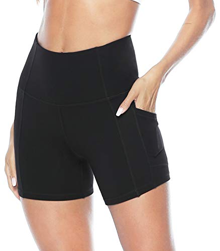 Persit Korte sportlegging voor dames, yogabroek, workout shorts, hoge taille, sportlegging met zakken - Image 4