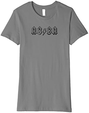 Womens Lightning Bolt abba T-Shirt Medium Slate