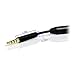 MobilePal Flexfit Headset Audio Jack Extender for iPhone or Android Battery Cases with Gold Plated 4-Pole 3.5mm Connectors (Black)