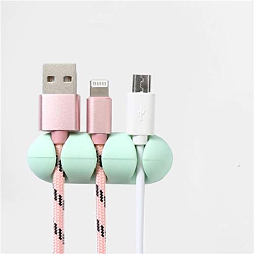 Kuke Cable Organizer,2 PCS Cable Clips Cable Holder Solid Silicone Cartoon Electrical Wire Cable Clamp