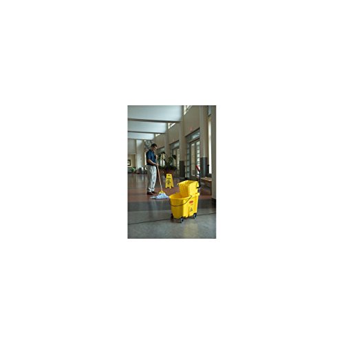 5 Rubbermaid+Commercial+2+Sided+Caution+FG611277YEL