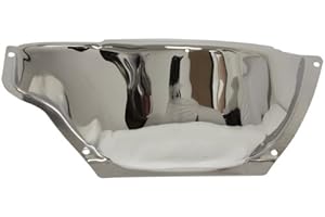 CFR PERFORMANCE Compatible/Replacement for Chevy/GM Powerglide Chrome Steel Flywheel/Flexplate Cover
