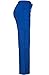MedPro Women's Contrast Trimmed Solid Medical Scrub Set Mock Wrap Top and Cargo Pants Royal & Black M