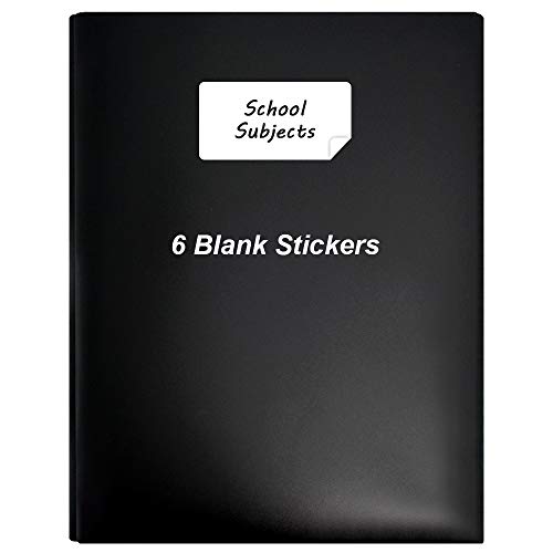 Umriox-6-Pack-Plastic-Two-Pocket-Folders-with-Prongs-Letter-Size-Plastic-Folders-with-Pockets-for-School-Work-Home-Documents-Office-File-Black