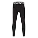 DEVOROPA Youth Boys' Compression Leggings Sports Tights Fleece Lined Thermal Base Layer Pants