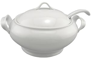 BIA Cordon Bleu Lyon Collection 3-Piece Soup Tureen Set with Ladle, White