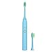 Aiyabrush Electric Toothbrush Sonic Rechargeable Toothbrush with 5 Brushing Modes 2 Replacement Heads 6 Hours Charge Minimum 100 Days Use -Blue
