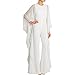 Jiujiuyi Women's Flare Sleeve Loose Zipper Back Chiffon Wide Leg Jumpsuit Romper