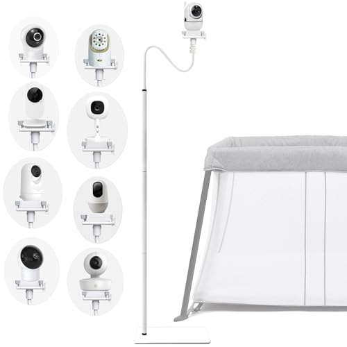 YOUWE7 Baby Monitor Floor Stand Holder Mount Compatible With Nanit Pro Flex Stand,Infant Optics DXR-8 Pro,VTech VM924/901/819/RM7764,Momcozy,eufy E110,HelloBaby,nooie IPC100,Motorola VM75/VM50G/VM44