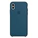 iPhone X Silicone Case, Liquid Silicone Gel Rubber Shockproof Case and Ultra Soft Microfiber Cloth Lining Cushion for Apple iPhone X/10 (Cosmo Blue)