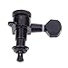 Domybest 6pcs Right Inline Guitar String Locking Tuners Tuning Pegs Machine Heads Black