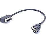 Eximone AMI Audi Music Interface MDI Volkswagen Media Device Interface MMI to USB Adapter Music Cable for Audi and Volkswagen