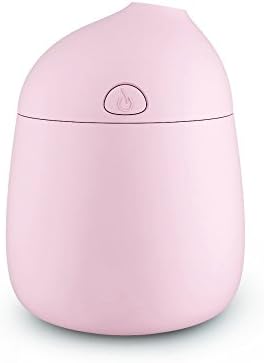Novth Mini Humidifiers with Whisper-Quiet Operation, Automatic Shut-Off, 120ml Nano Mist Humidifier for Bedroom Baby room Home Office Car Study Yoga Spa,Easy to Clean (Pink)