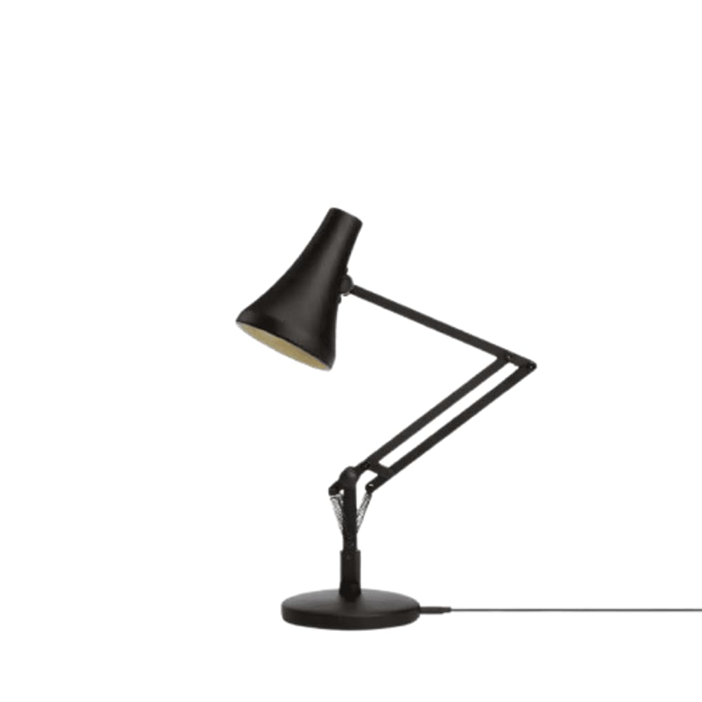 ANGLEPOISE 90 Mini Mini Desk Lamp, Carbon Black, LED Low Energy Dimming Bulb, USB Power Cable, Aluminium Shade and Arms, Anodised Satin Finish, Chrome Plated Fittings, Ideal for Small Spaces — image 1