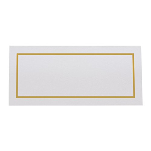 Documents and Designs Single Line Border Easy Print Place Cards, Gold, Set of 150 (25 Sheets) - Thumbnail 6